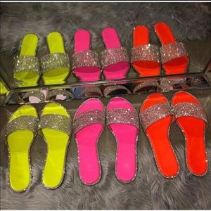 Glitter Slippers Women Summer Sandals